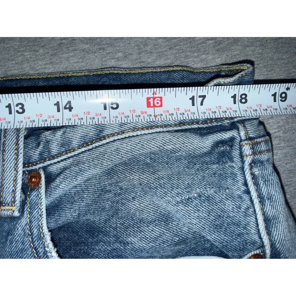 Levis 501 CT Mens Tapered Blue Distressed Jeans Size 36x30 Streetwear Vintage